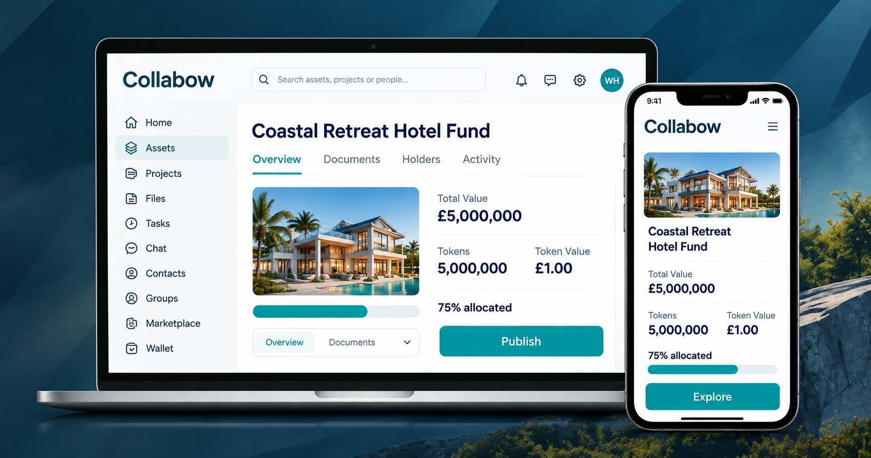 Collabow digital asset platform
